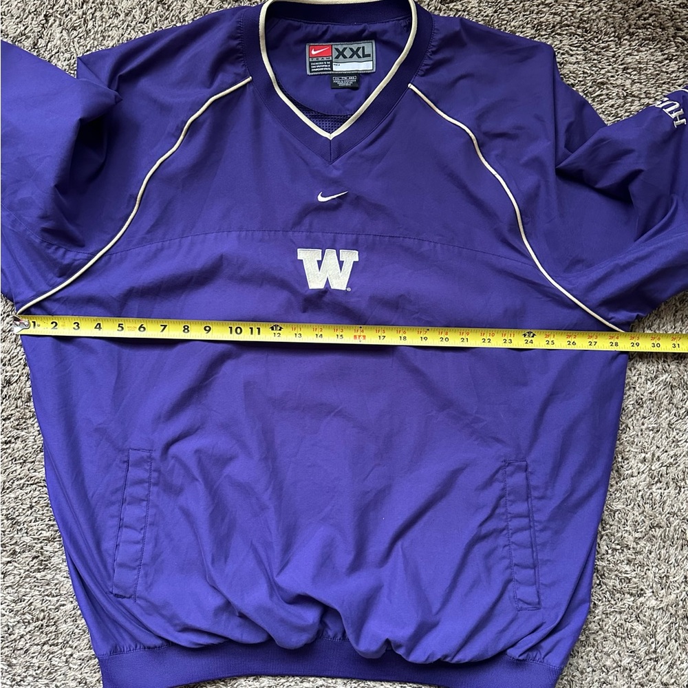 Washington Huskies Vintage Pullover Lightweight Jacket XXL Nike Center Swoosh - Picture 10 of 12